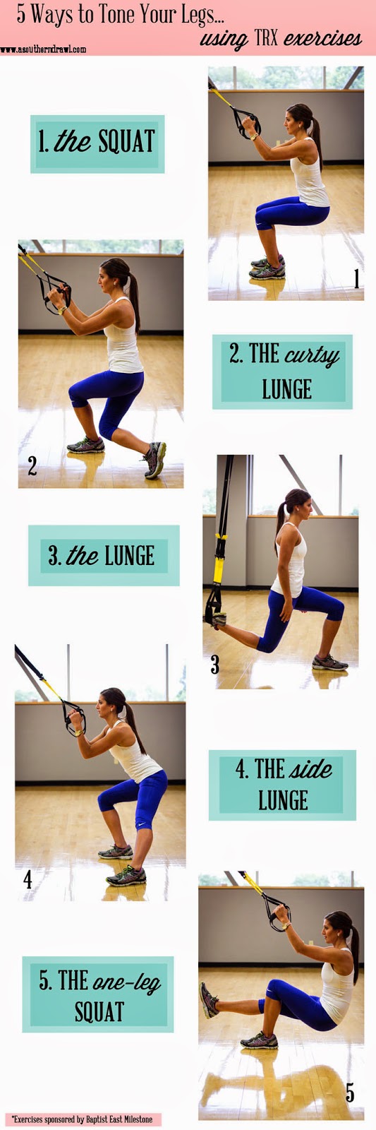 5 Ways to Tone Your Legs with TRX A Southern Drawl