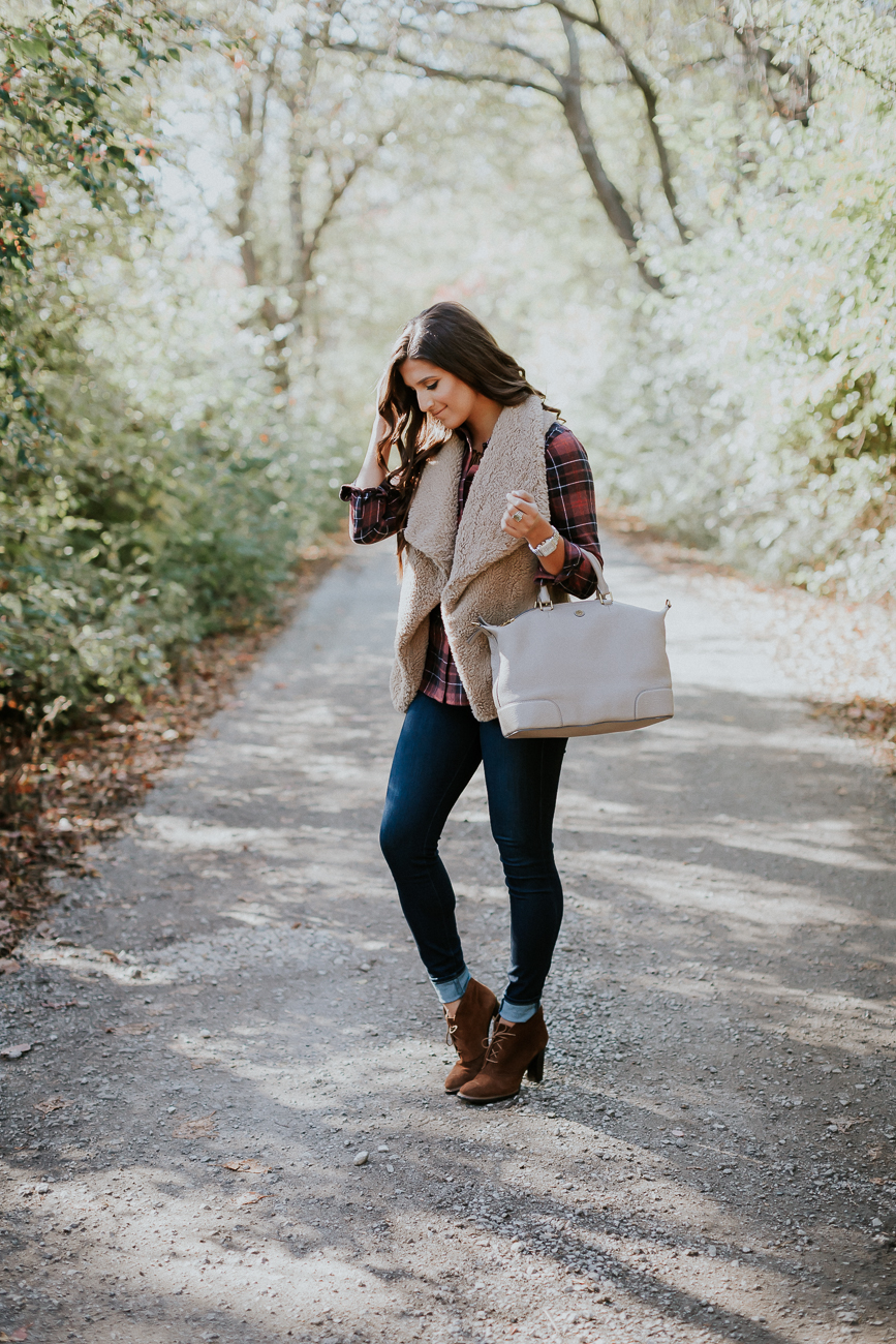 Faux Fur Drape Vest A Southern Drawl