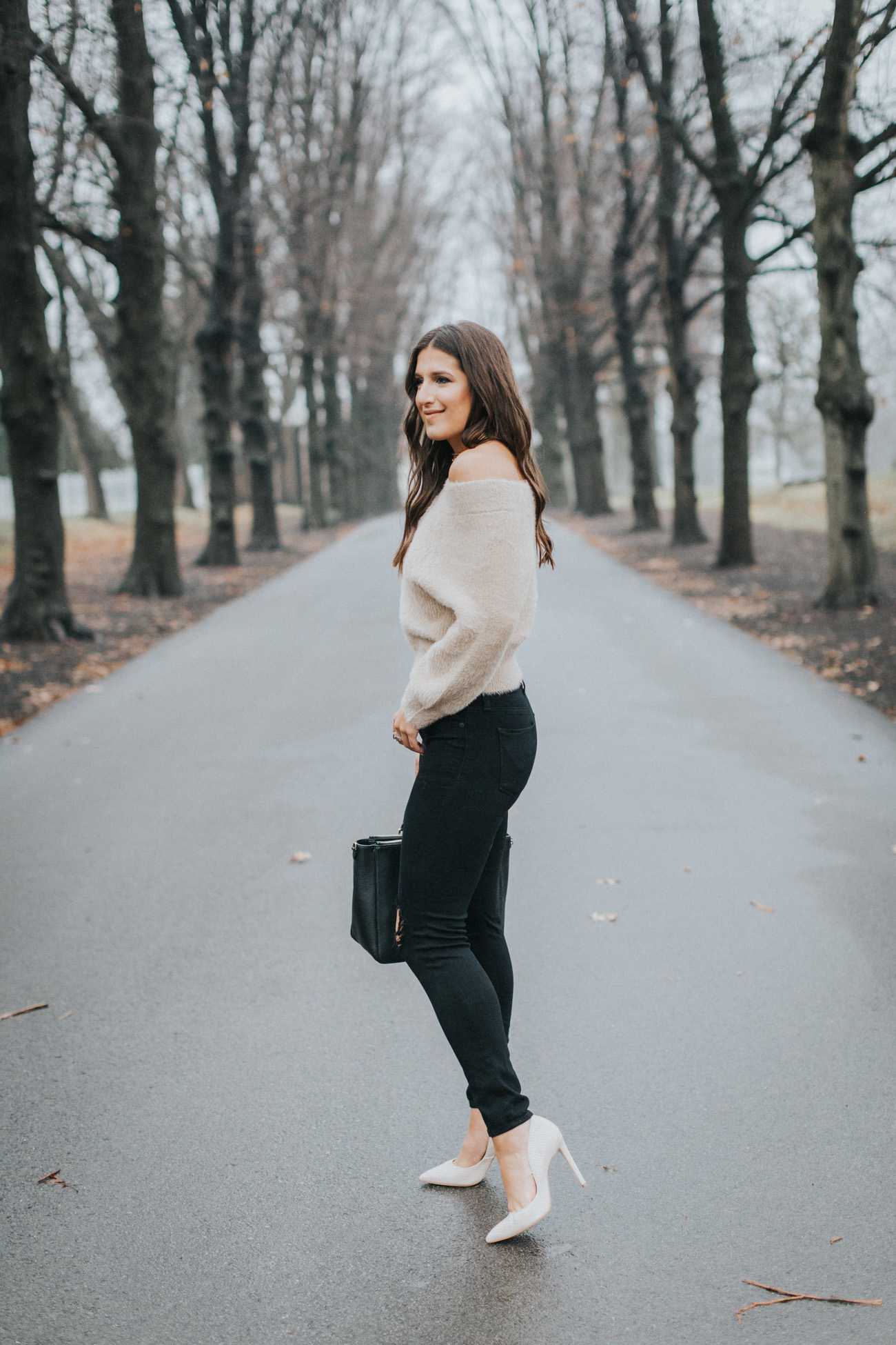 Neutral Off the Shoulder Sweater | A Southern Drawl