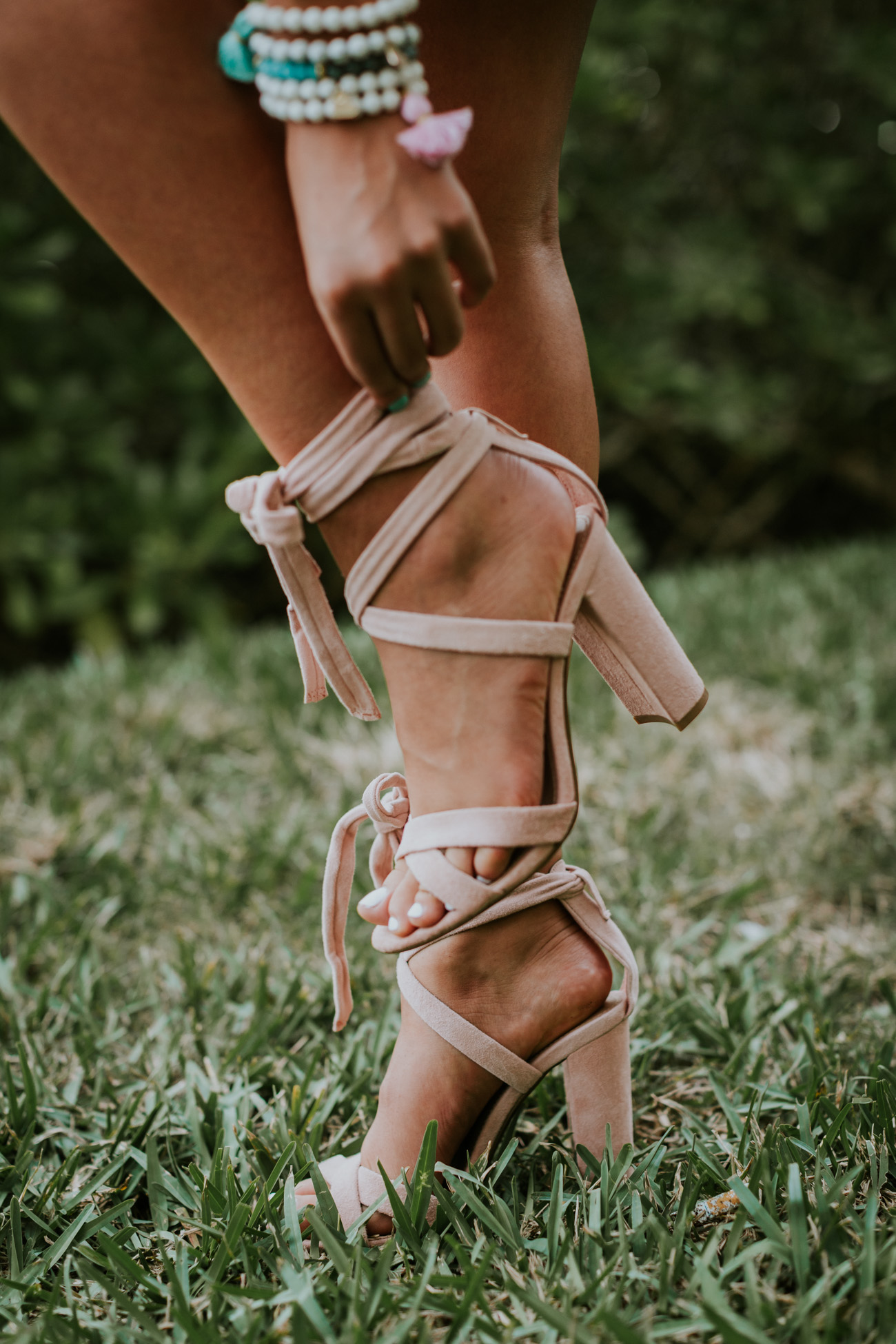embroidered off the shoulder dress, vava by joy han dress, beach style, beach fashion, ruffle sleeves, tassel bracelets, turquoise jewelry // grace wainwright a southern drawl