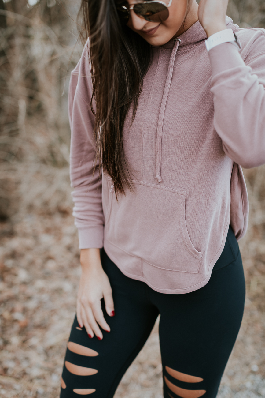 mauve cutout hoodie, alo airbrushed legging, alo ripped airbrush legging, nike presto sneaker, celine sunglasses, athleisure outfit, a southern drawl workouts, winter activewear, winter activewear, lululemon outfit, lululemon activewear, athleisure, cute activewear outfit, a southern drawl workouts, weekly workout routine, weekly workouts, weekly exercises, polar a360 watch, cute activewear, cute workout outfit, running routine, girl gains, fitness inspiration, fitspo, athleisure, nike athleisure outfit // grace wainwright a southern drawl