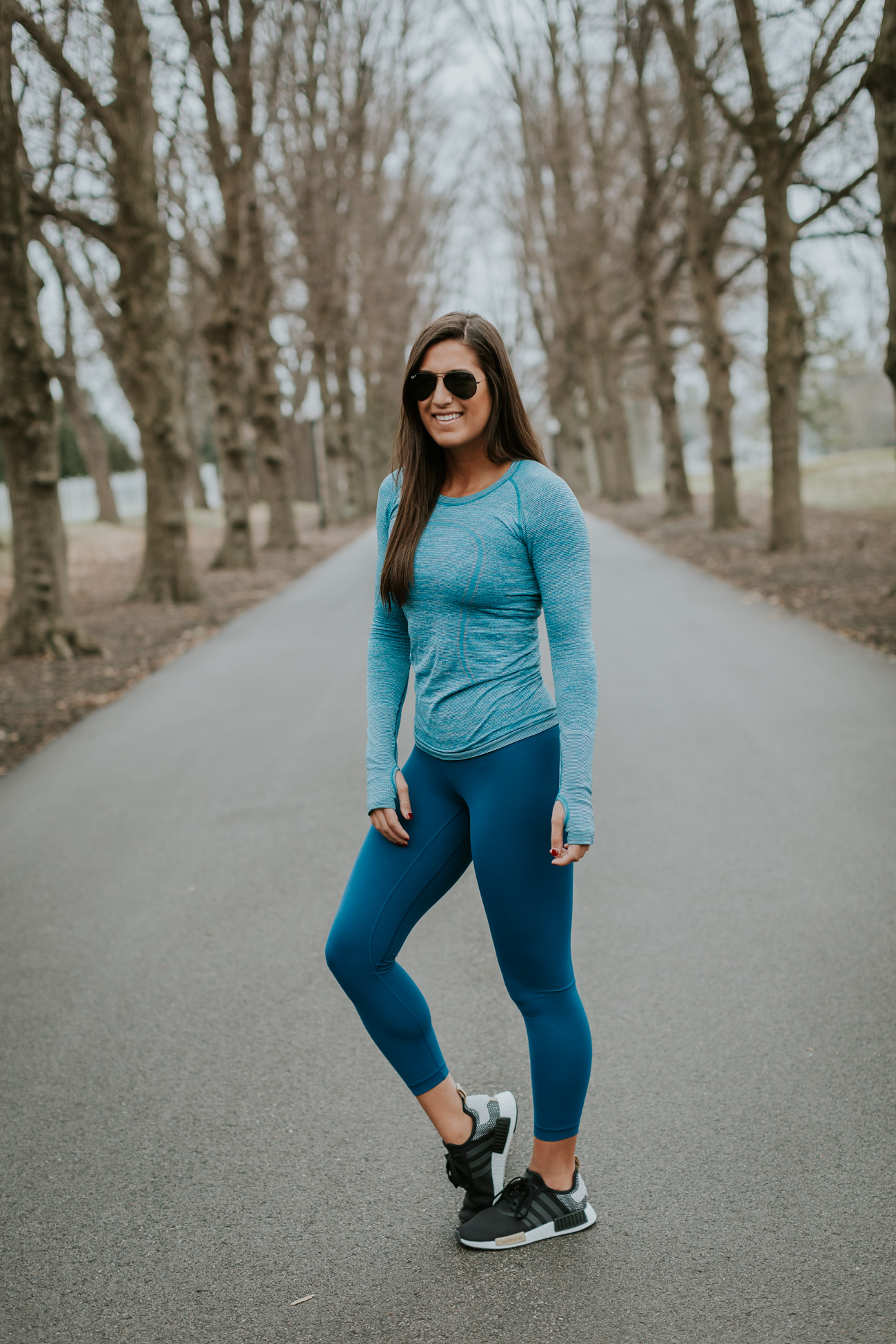 adidas originals nmd runner, monochromatic blue, align pant, lululemon leggings, lululemon swiftly tech long sleeve shirt, lululemon align pant, lululemon align crop leggings, lululemon free to be wild bra, lululemon sports bra, a southern drawl workouts, winter activewear, fall activewear, lululemon high times pant, lululemon wunder under pant, lululemon activewear, athleisure, cute activewear outfit, a southern drawl workouts, weekly workout routine, weekly workouts, weekly exercises, polar a360 watch, cute activewear, cute workout outfit, running routine, girl gains, fitness inspiration, fitspo, athleisure, nike athleisure outfit // grace wainwright a southern drawl