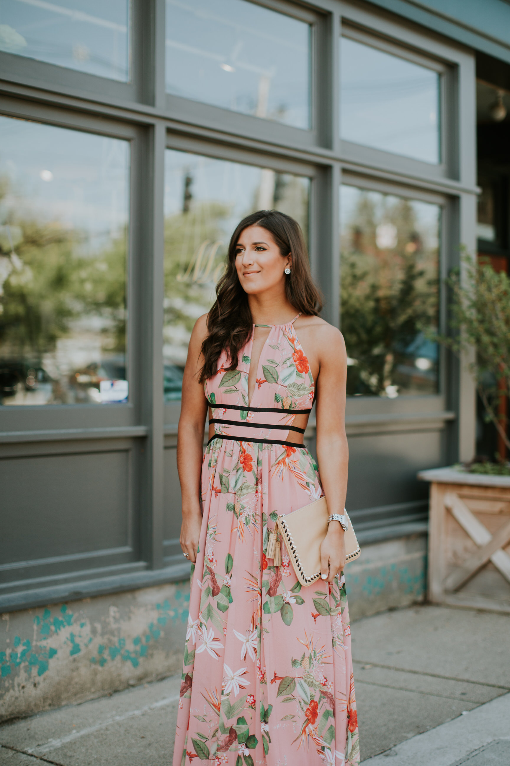 floral maxi dress, express maxi dresses, express sundresses, floral dresses, nude sandals, spring fashion, spring style, spring outfit // grace wainwright a southern drawl